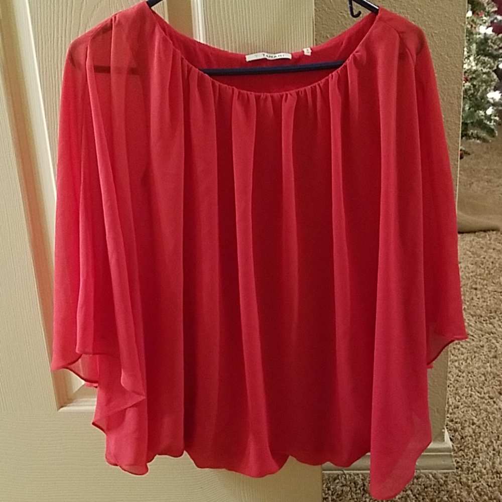 Tahari pink blouse